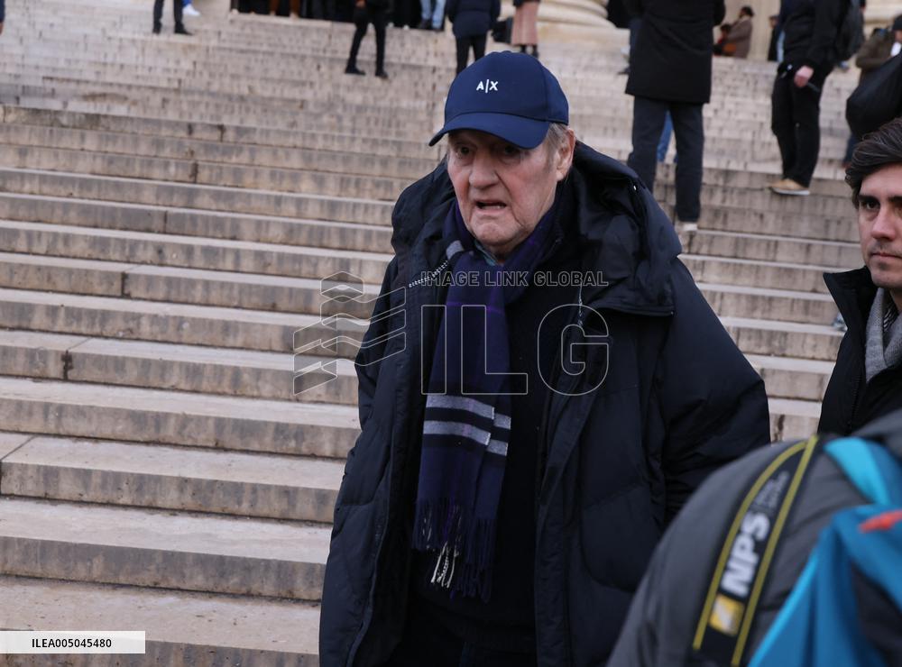 Figure of French Football Rolland Courbis Funeral - Paris