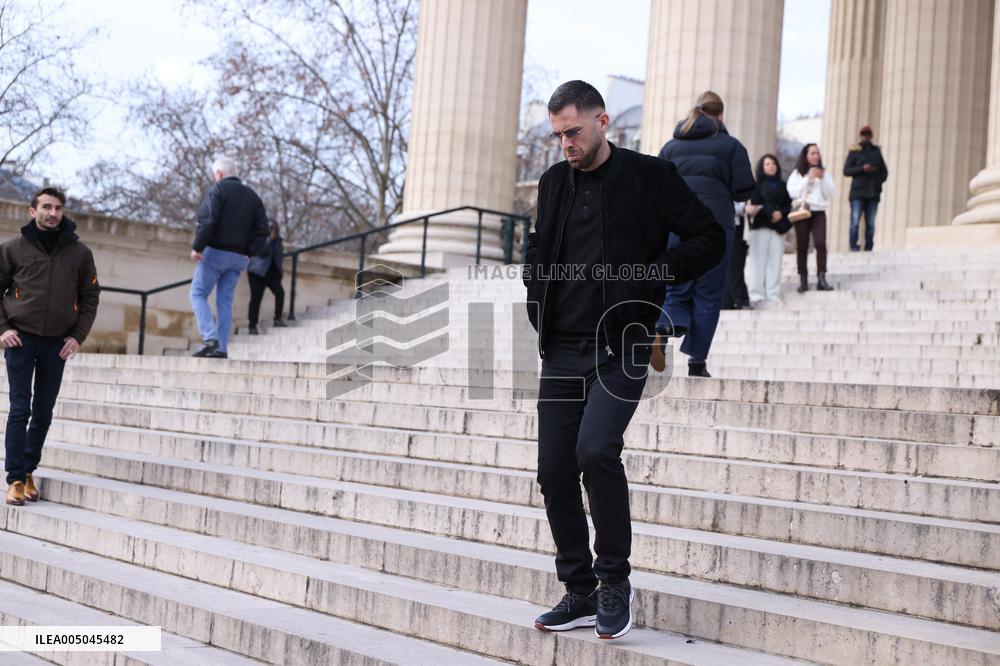 Figure of French Football Rolland Courbis Funeral - Paris