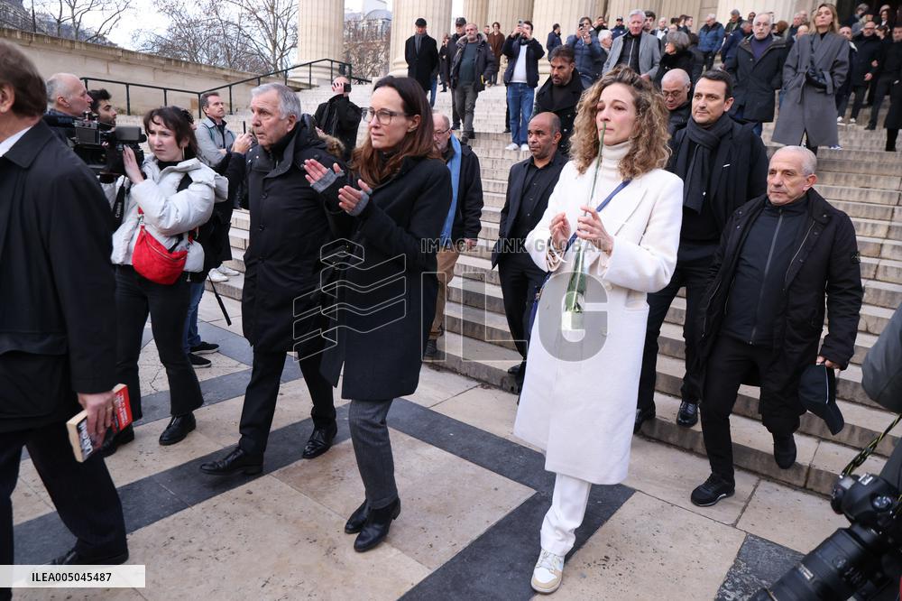 Figure of French Football Rolland Courbis Funeral - Paris