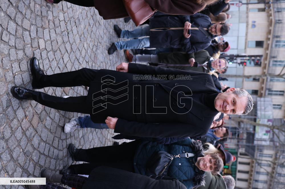 Figure of French Football Rolland Courbis Funeral - Paris