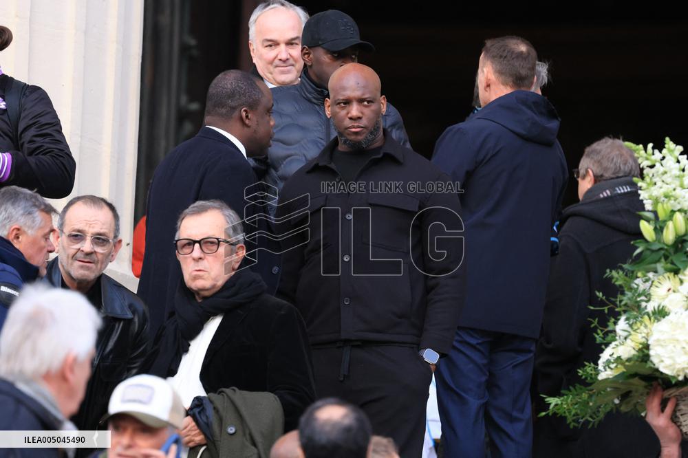 Figure of French Football Rolland Courbis Funeral - Paris