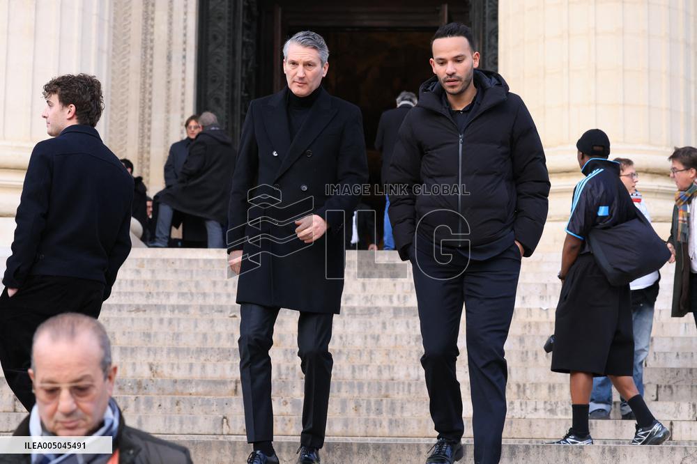 Figure of French Football Rolland Courbis Funeral - Paris