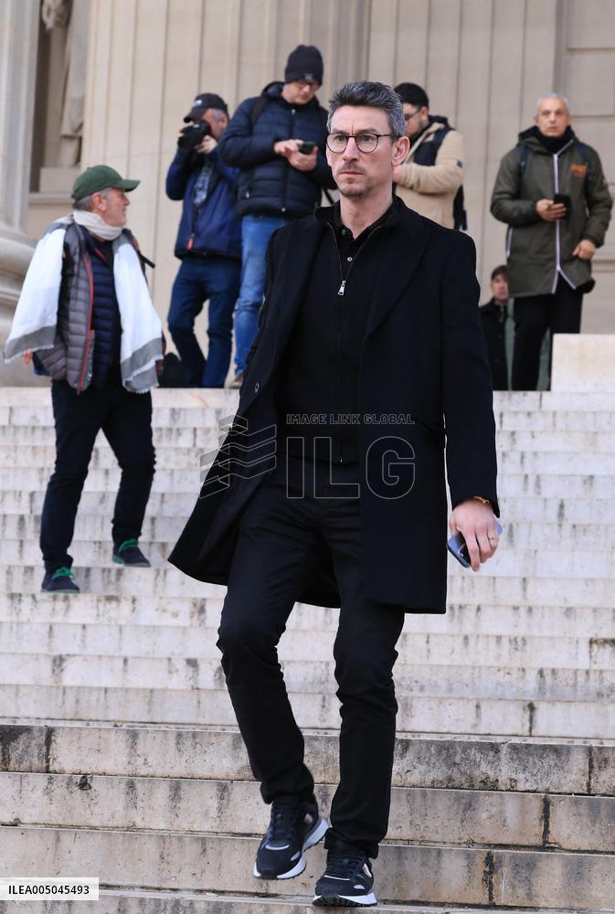 Figure of French Football Rolland Courbis Funeral - Paris