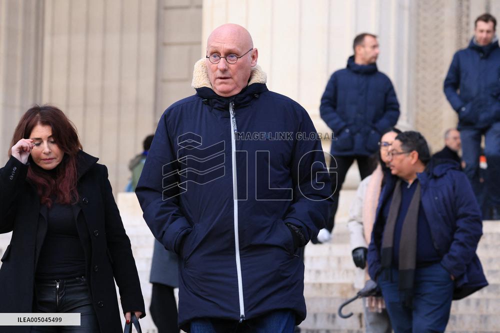 Figure of French Football Rolland Courbis Funeral - Paris
