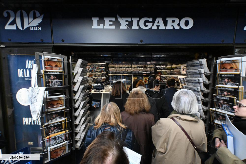 Le Figaro Celebrates Its 200th Anniversary - Paris