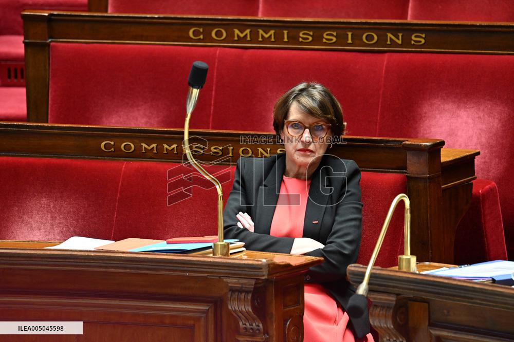 Motion of Censure Against the Government at The National Assembly - Paris