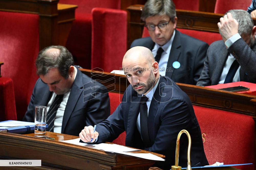 Motion of Censure Against the Government at The National Assembly - Paris