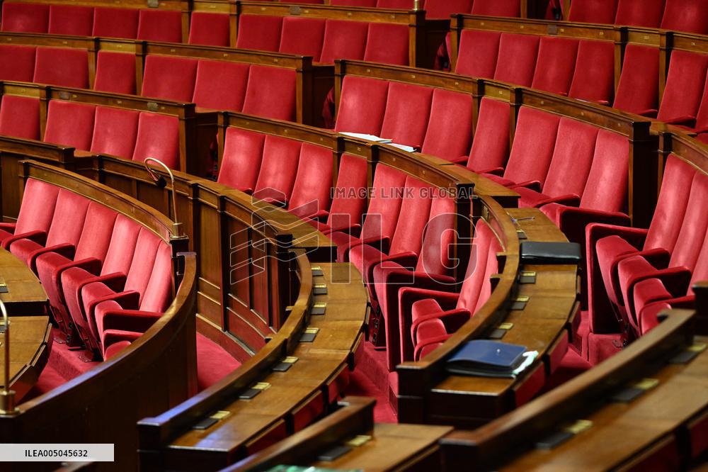 Motion of Censure Against the Government at The National Assembly - Paris