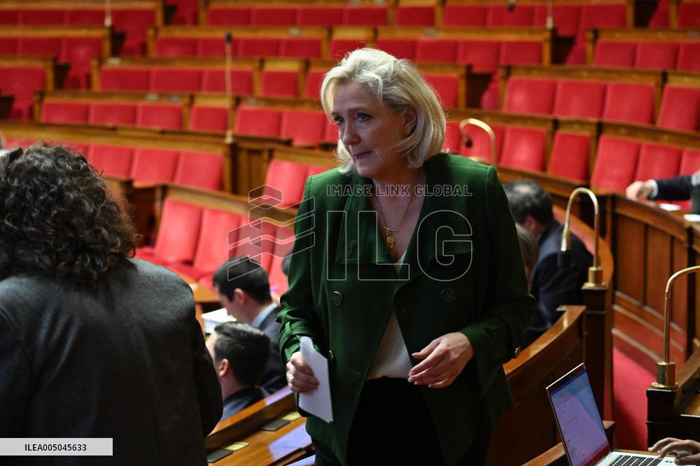 Motion of Censure Against the Government at The National Assembly - Paris
