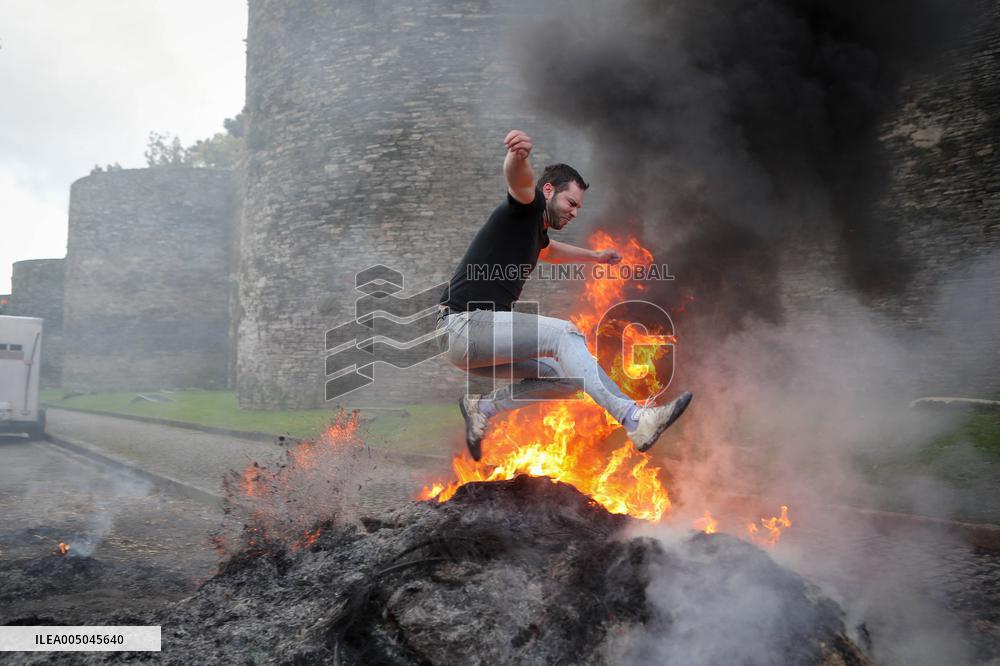 Protest Against Mercosur Agreement - Spain