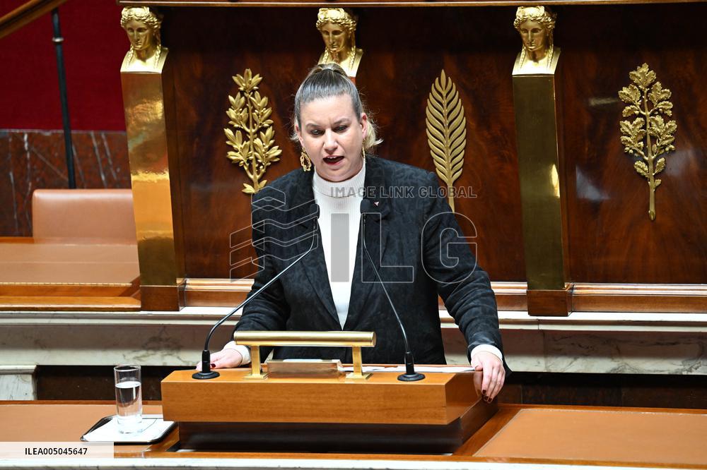 Motion of Censure Against the Government at The National Assembly - Paris