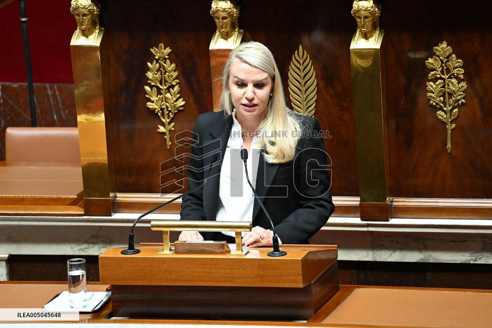 Motion of Censure Against the Government at The National Assembly - Paris