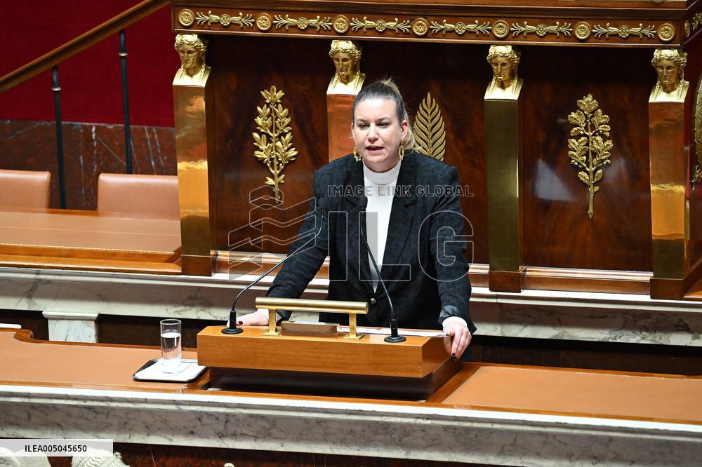 Motion of Censure Against the Government at The National Assembly - Paris