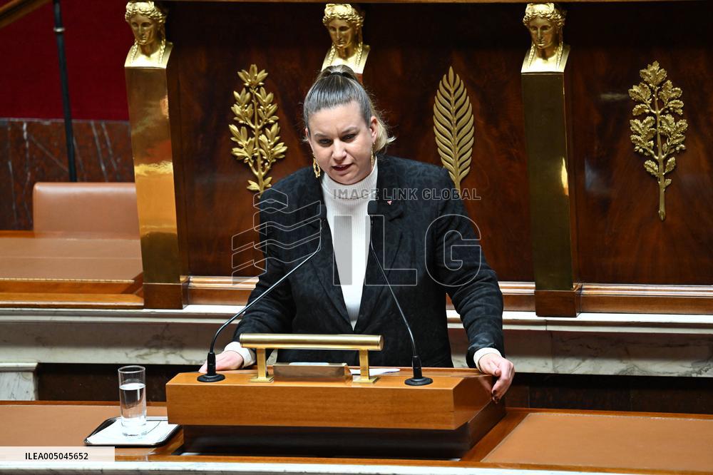 Motion of Censure Against the Government at The National Assembly - Paris