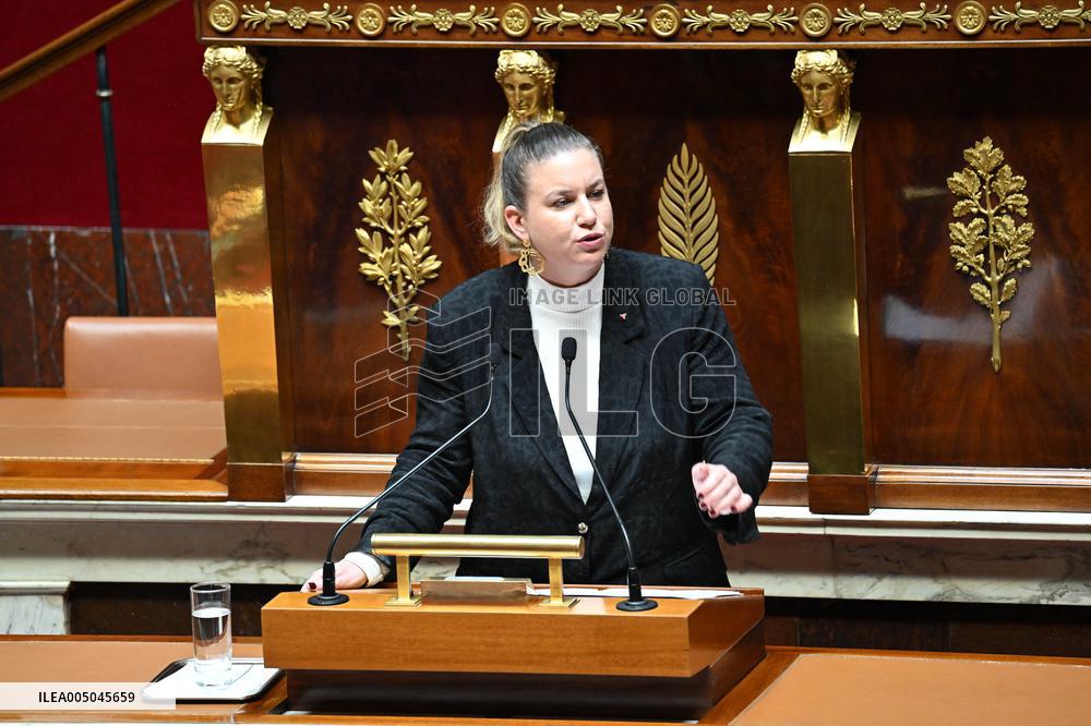 Motion of Censure Against the Government at The National Assembly - Paris