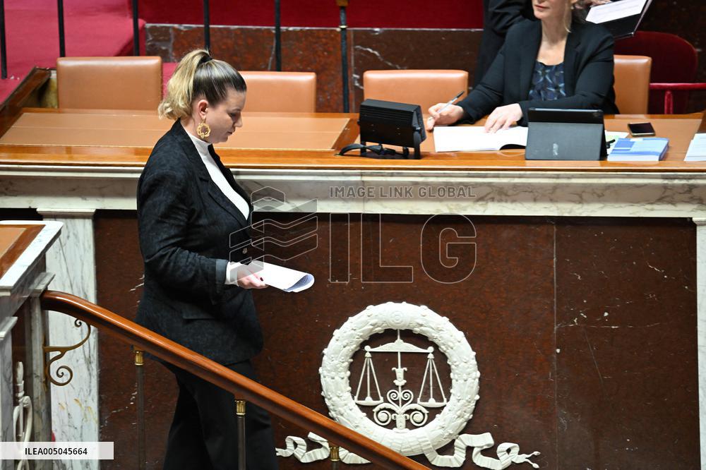 Motion of Censure Against the Government at The National Assembly - Paris