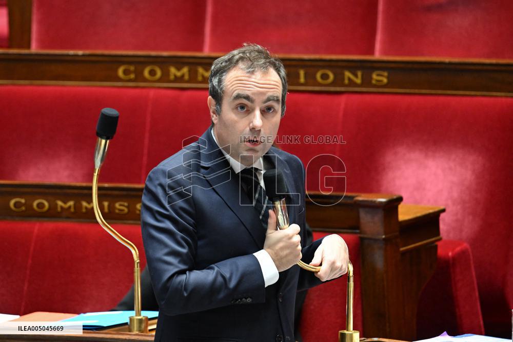 Motion of Censure Against the Government at The National Assembly - Paris