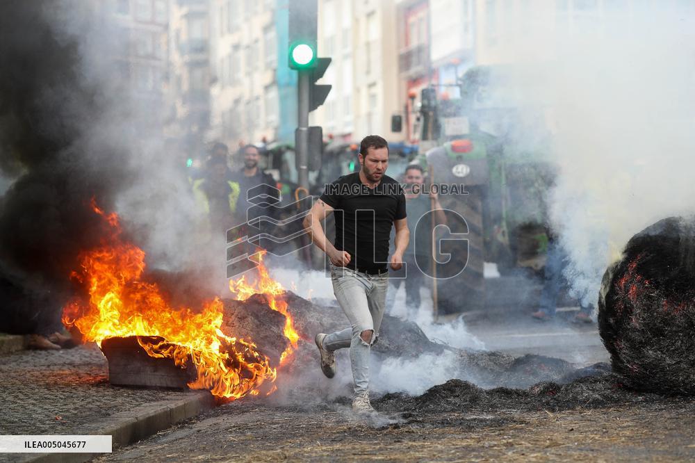 Protest Against Mercosur Agreement - Spain