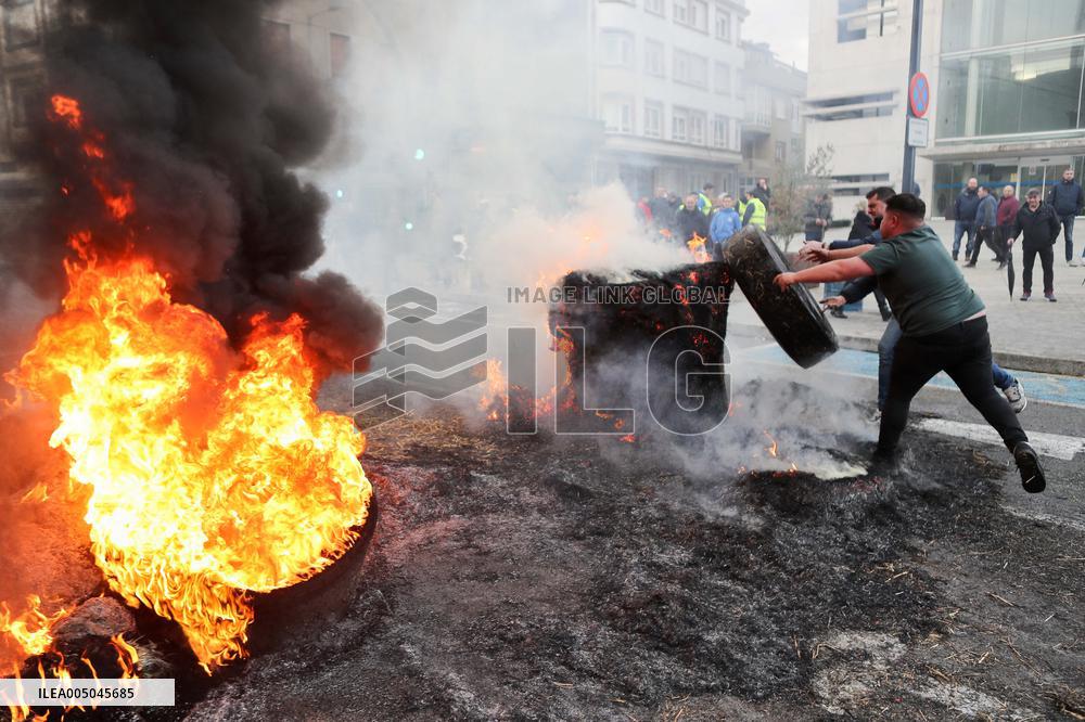 Protest Against Mercosur Agreement - Spain
