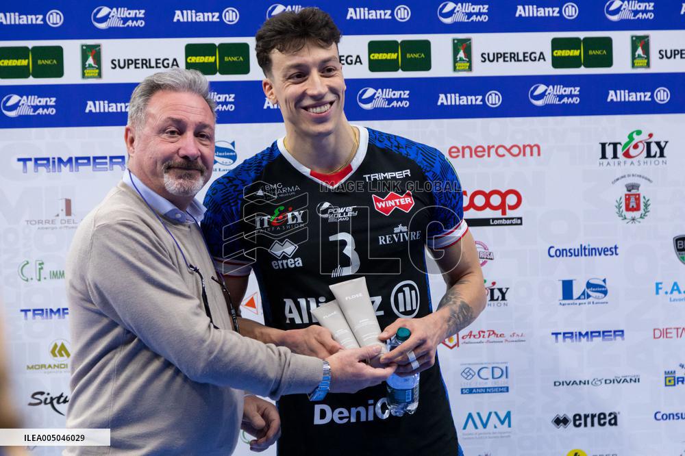 VOLLEY - Superlega Serie A - Allianz Milano vs Gas Sales Bluenergy Piacenza