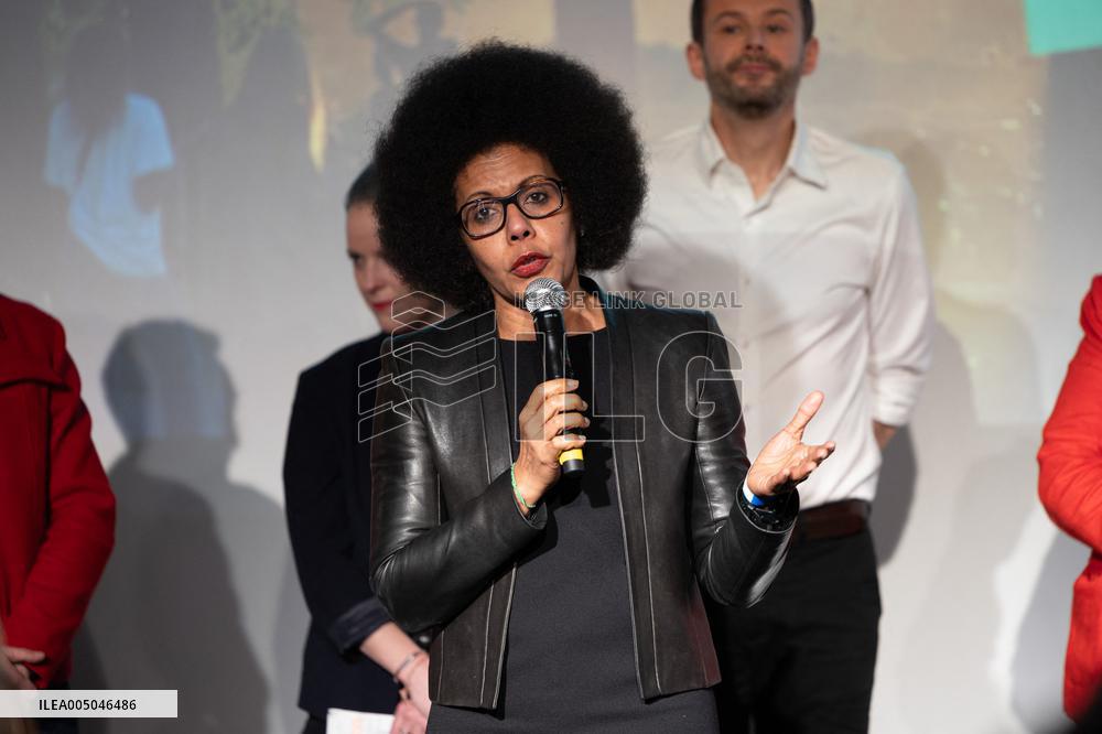 First campaign rally of Emmanuel Gregoire - Paris