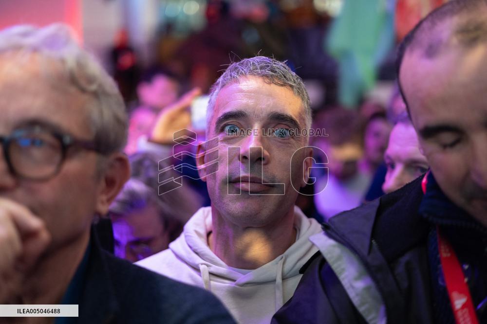 First campaign rally of Emmanuel Gregoire - Paris