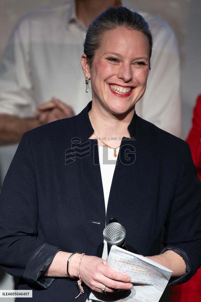 First campaign rally of Emmanuel Gregoire - Paris