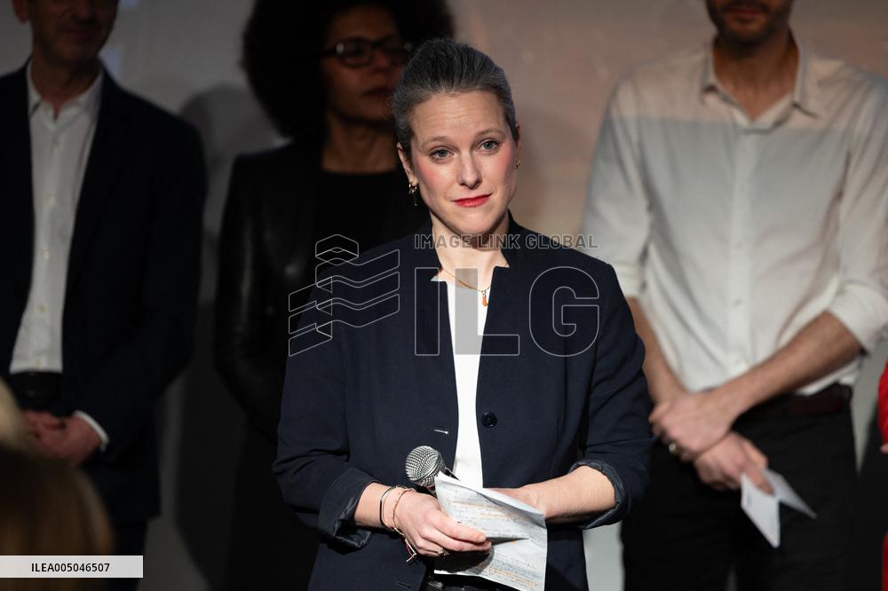 First campaign rally of Emmanuel Gregoire - Paris