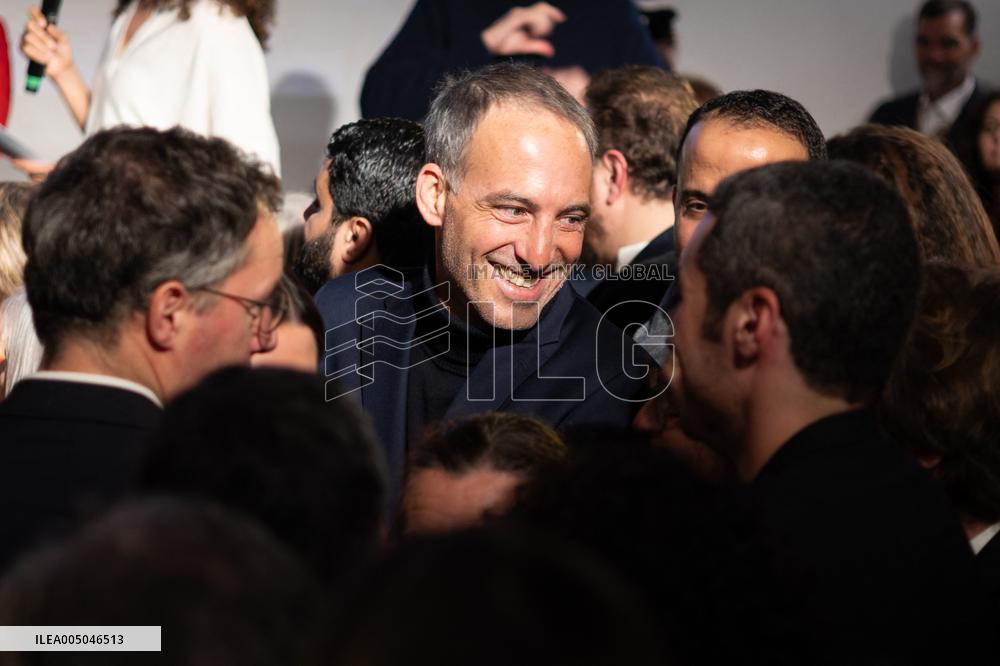 First campaign rally of Emmanuel Gregoire - Paris