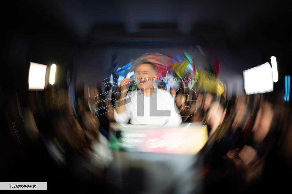 First campaign rally of Emmanuel Gregoire - Paris