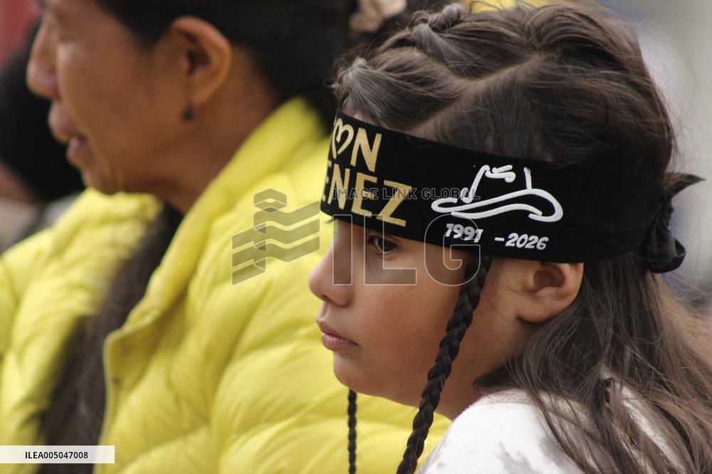Fans Gather to Enter Yeison Jimenez Symbolic Funeral in Bogota