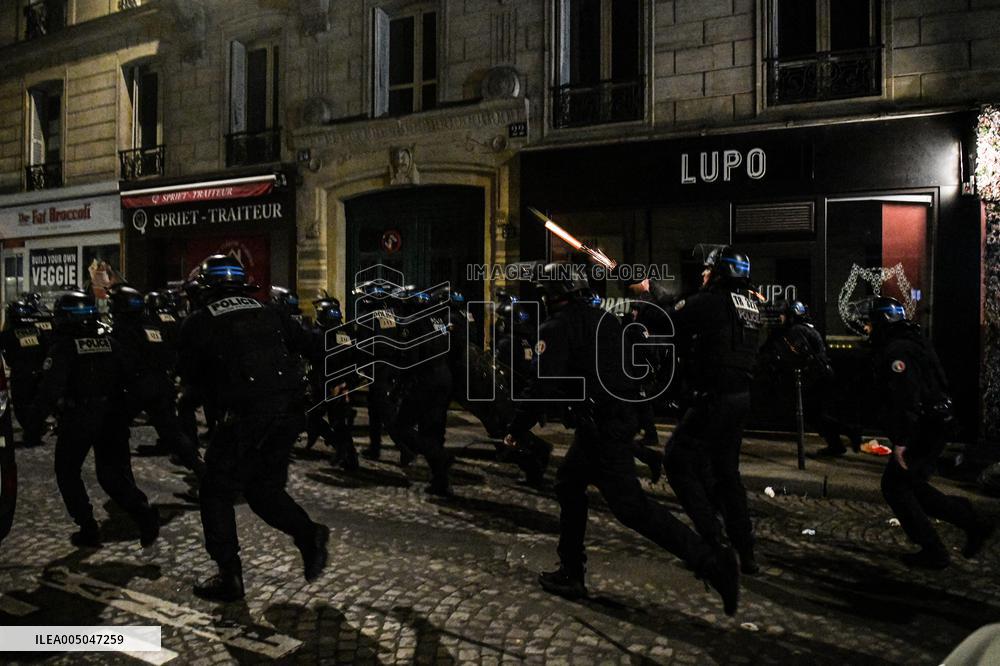 Morocco Victory Policing - Paris
