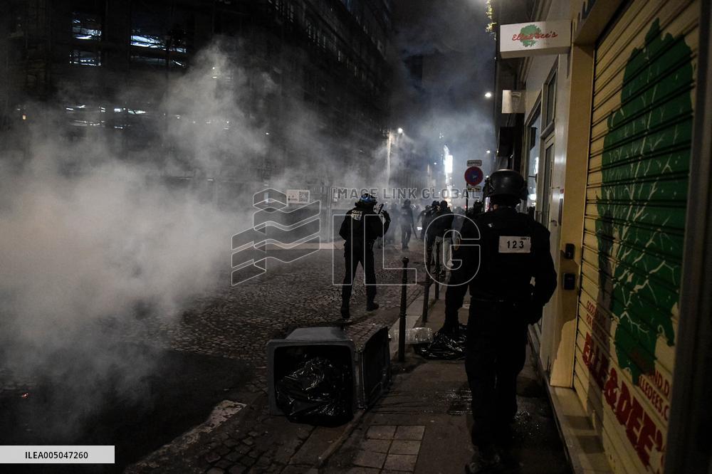 Morocco Victory Policing - Paris