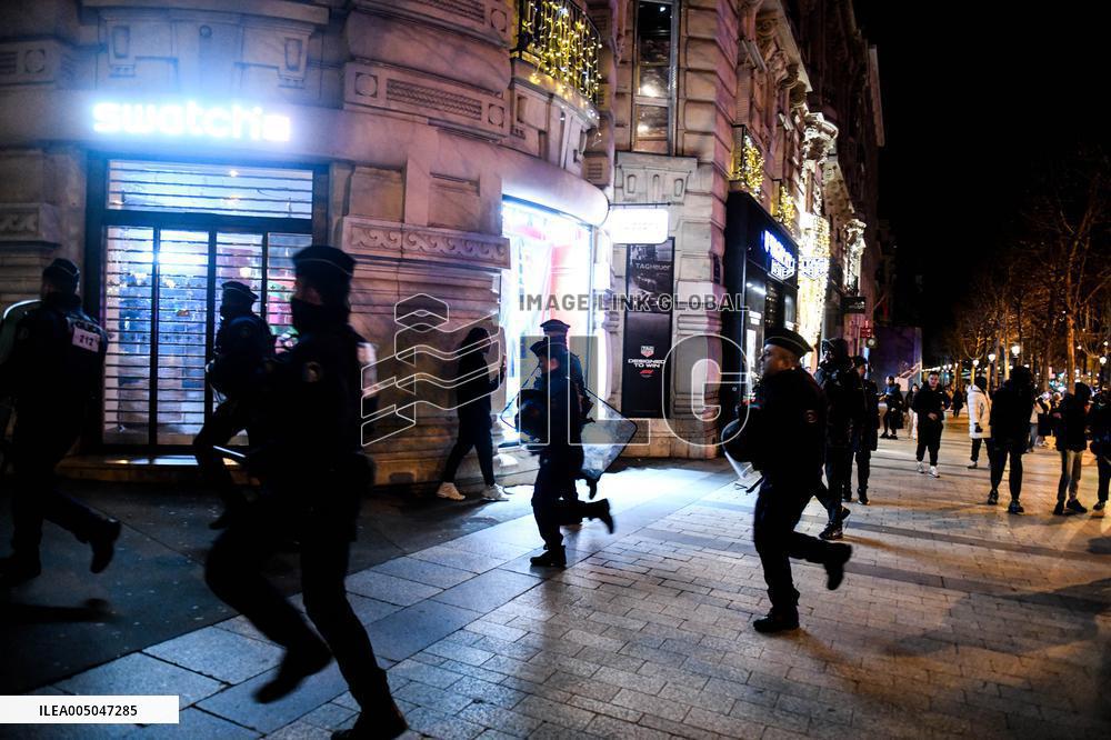 Morocco Victory Policing - Paris