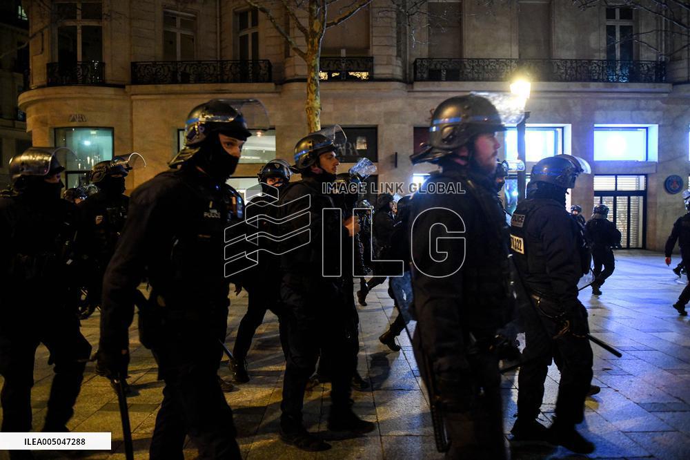 Morocco Victory Policing - Paris
