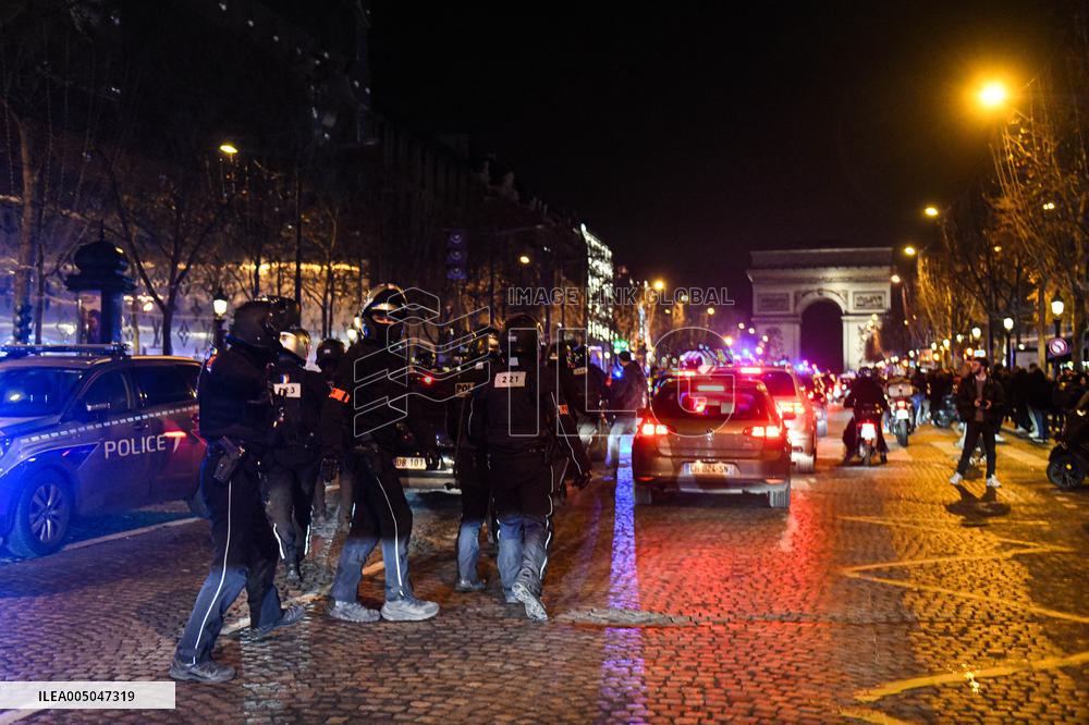 Morocco Victory Policing - Paris