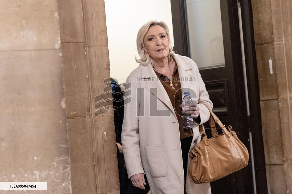 Appeal trial of Marine Le Pen and RN’s officials on suspicion of embezzlement of European public funds - Paris AJ