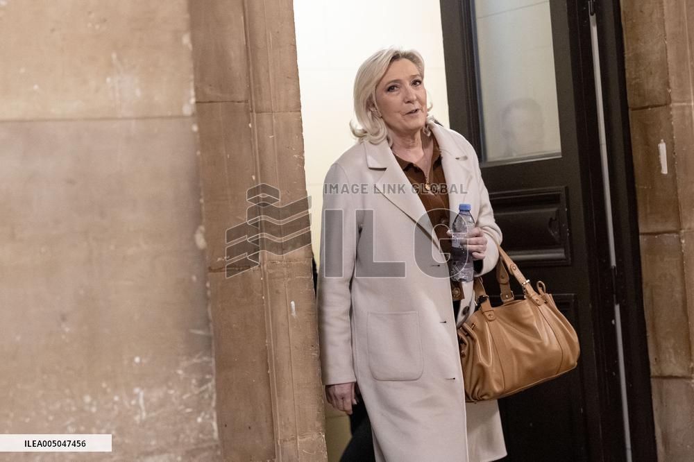 Appeal trial of Marine Le Pen and RN’s officials on suspicion of embezzlement of European public funds - Paris AJ