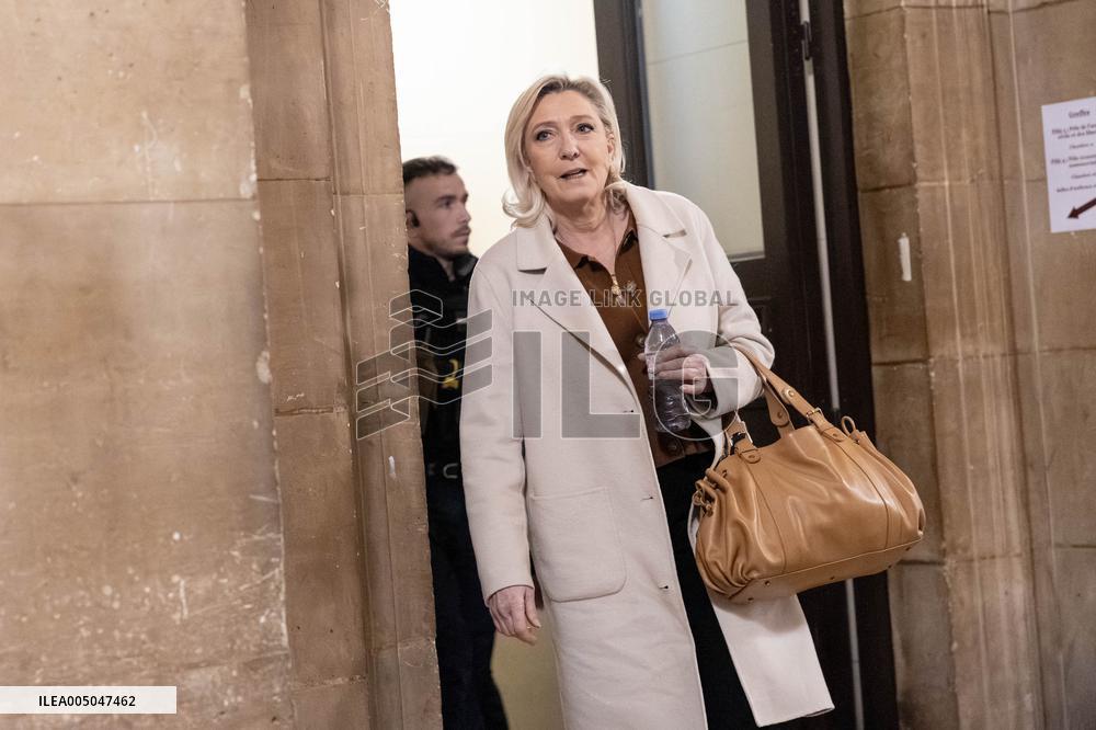 Appeal trial of Marine Le Pen and RN’s officials on suspicion of embezzlement of European public funds - Paris AJ