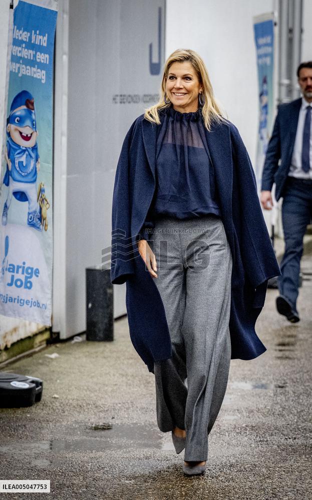 Queen Maxima Visits Jarige Job Foundation - Rotterdam