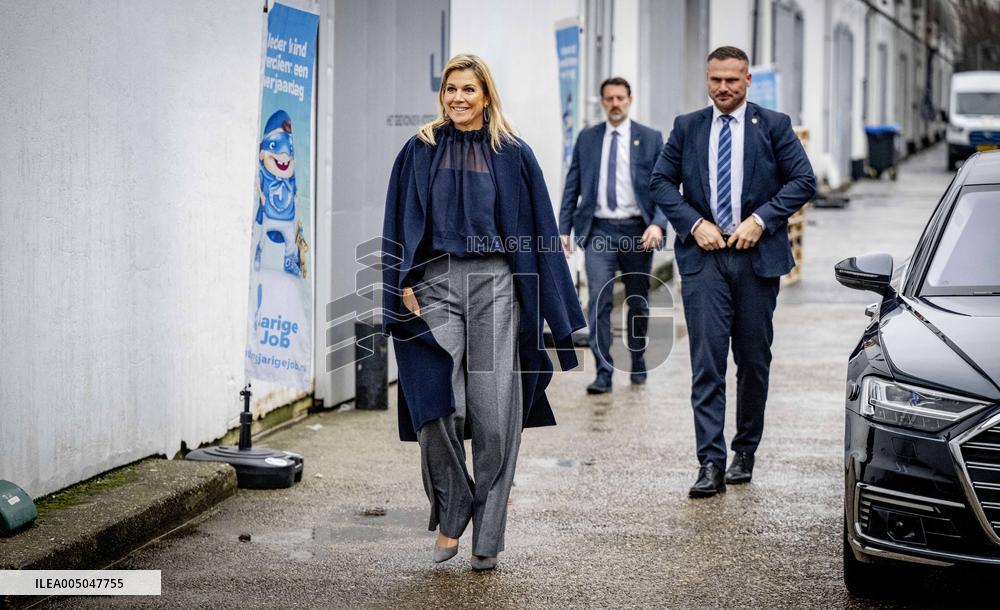 Queen Maxima Visits Jarige Job Foundation - Rotterdam
