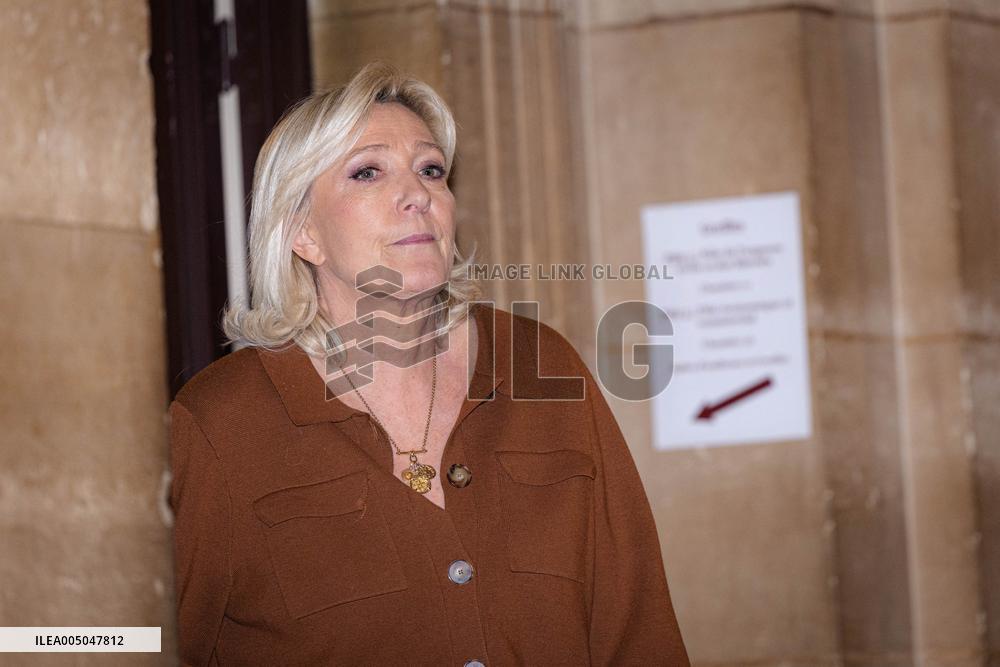 Appeal trial of Marine Le Pen and RN’s officials on suspicion of embezzlement of European public funds - Paris AJ