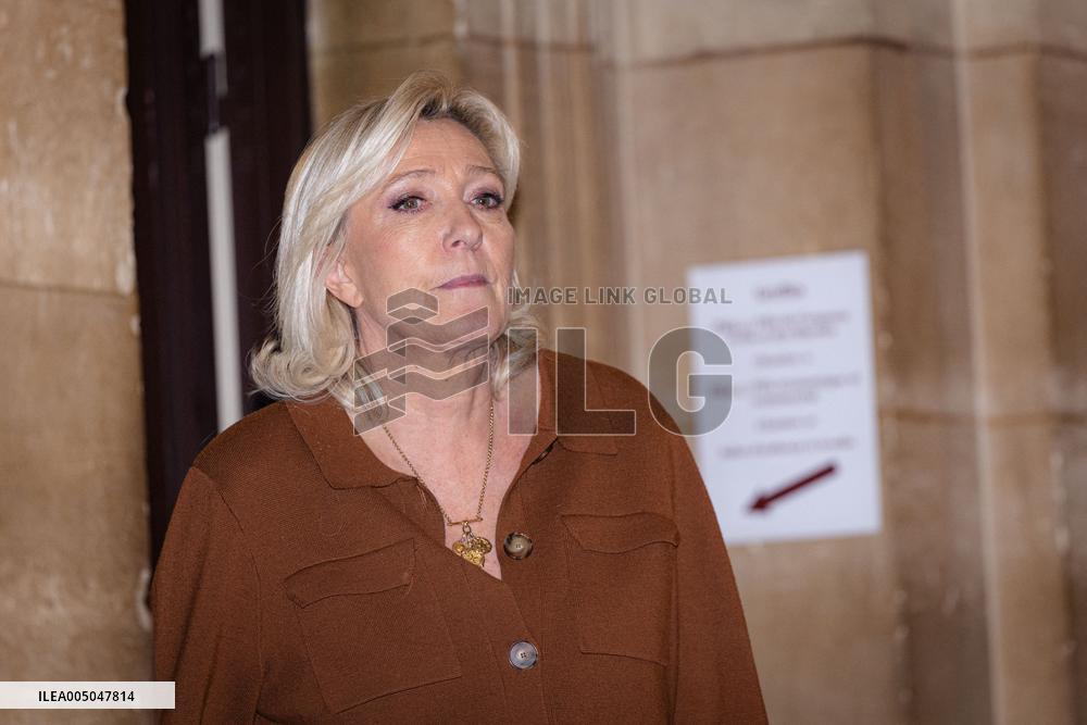 Appeal trial of Marine Le Pen and RN’s officials on suspicion of embezzlement of European public funds - Paris AJ