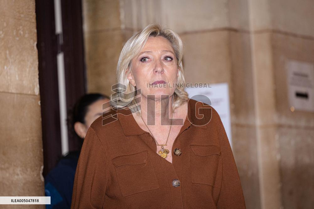 Appeal trial of Marine Le Pen and RN’s officials on suspicion of embezzlement of European public funds - Paris AJ