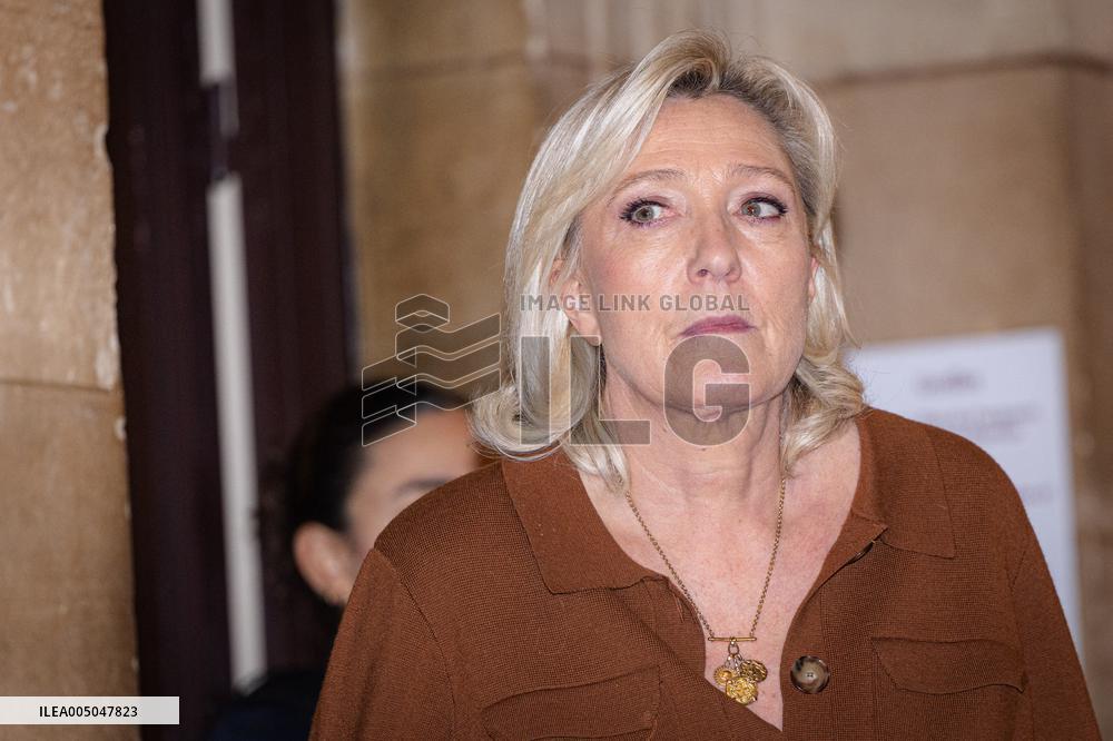 Appeal trial of Marine Le Pen and RN’s officials on suspicion of embezzlement of European public funds - Paris AJ