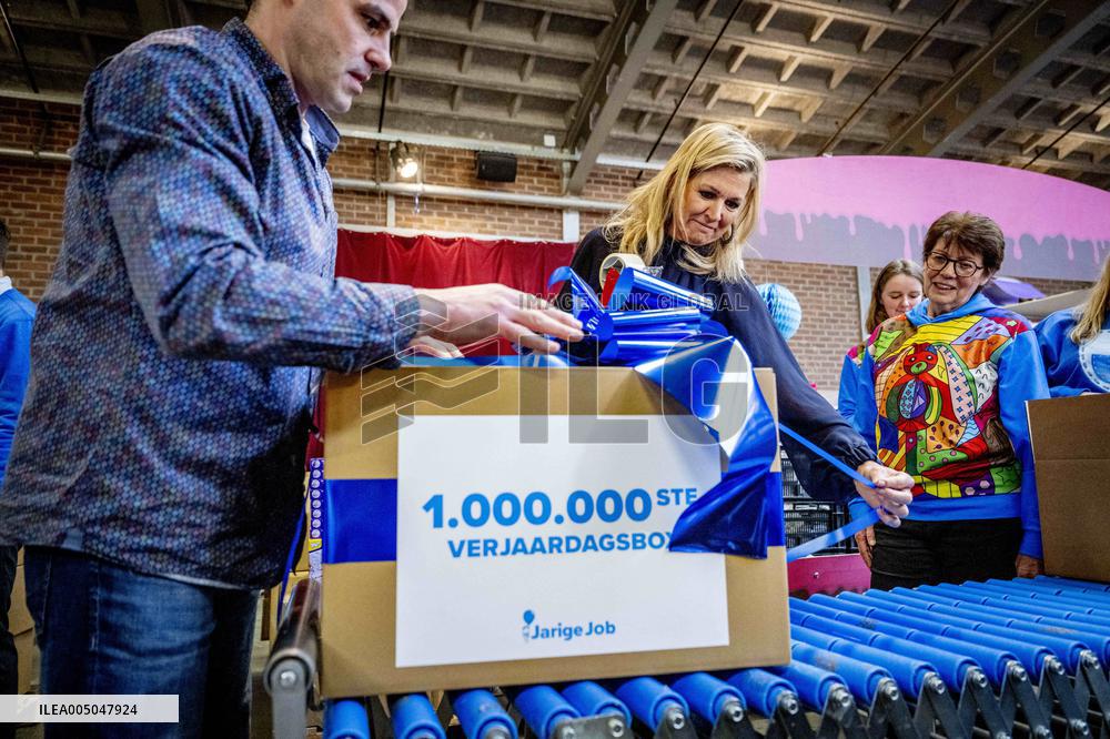 Queen Maxima Visits Jarige Job Foundation - Rotterdam