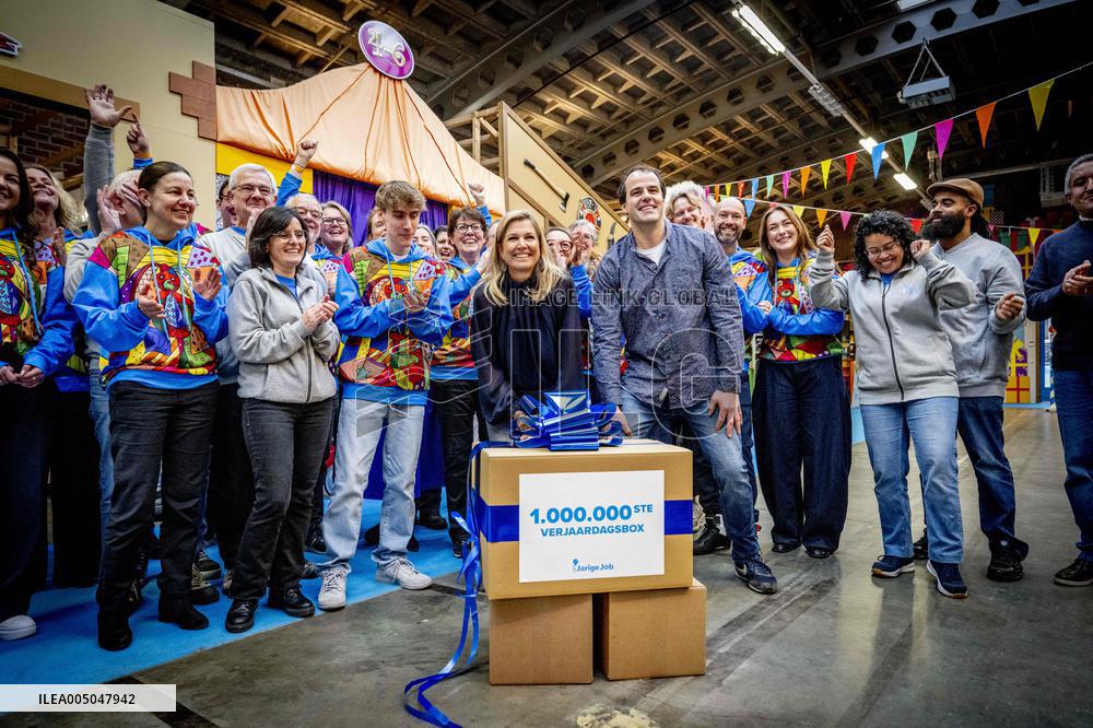 Queen Maxima Visits Jarige Job Foundation - Rotterdam