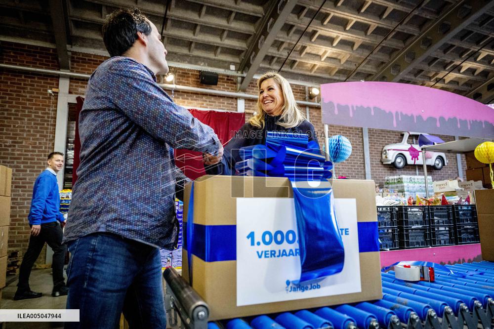 Queen Maxima Visits Jarige Job Foundation - Rotterdam