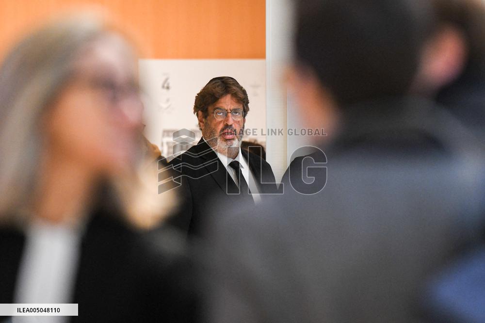 Meyer Habib At His Trial Against David Guiraud - Paris