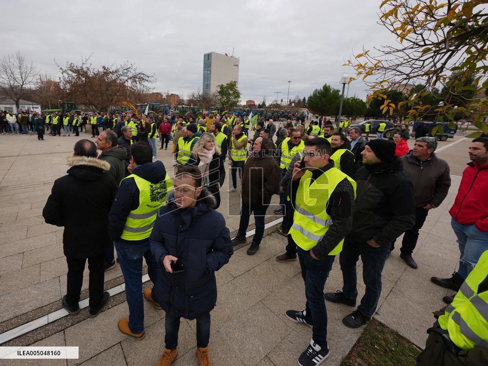 A tractor rally in Valladolid to demand policies that do not destroy the primary sector